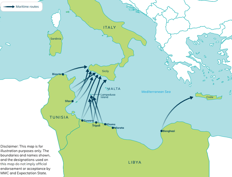 The smuggling economy is more complex than just criminal gangs. In Libya, coastguards reportedly accepted bribes to allow boats to depart. In Mauritania and Senegal, local fishermen step in to meet demand (Photo: MMC Europe)